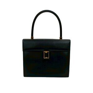 GUCCI Black Leather Tote Bag
